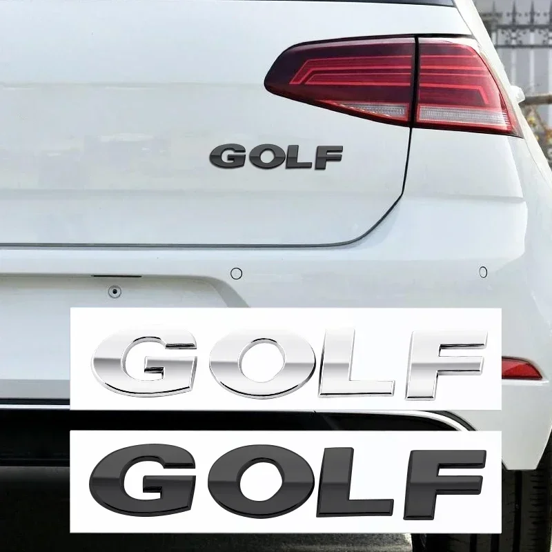 3D ABS GOLF черный серебристый хромированная наклейка Стайлинг автомобиля авто