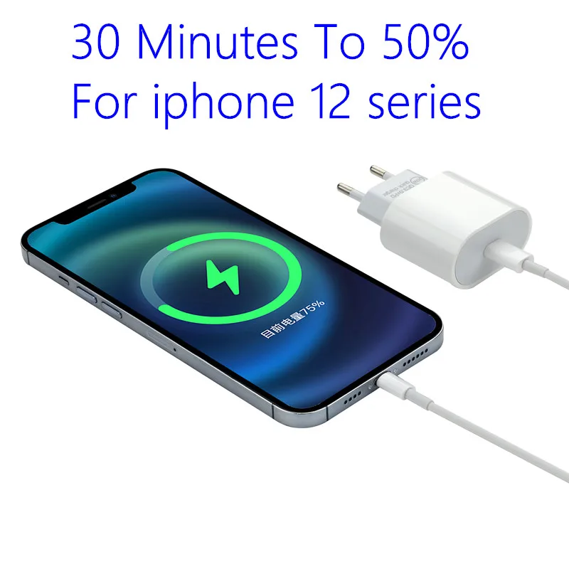 20W PD USB C Charger For Iphone 13 12 Pro Max 11 Xs 8 Mini ipad Fast Charge Type QC 3.0 4.0 Quick Charging Cable Phone Adapter |