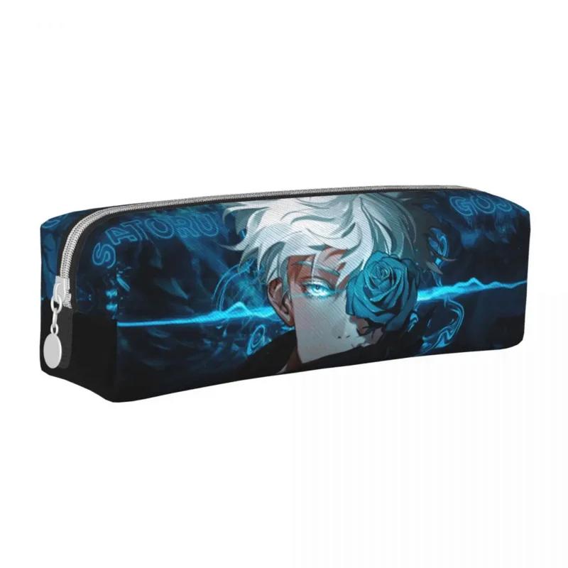 

Satoru Gojo Jujutsu Kaisen Anime Pencil Cases Fushiguro Megumi Pencilcases Pen Holder Kids Large Bag School Supplies Gifts