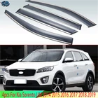 4 шт. для Kia Sorento UM 2014 2015 2016 2017 2018 2019 пластиковый Наружный козырек вентиляционные оттенки Защита от солнца дождя