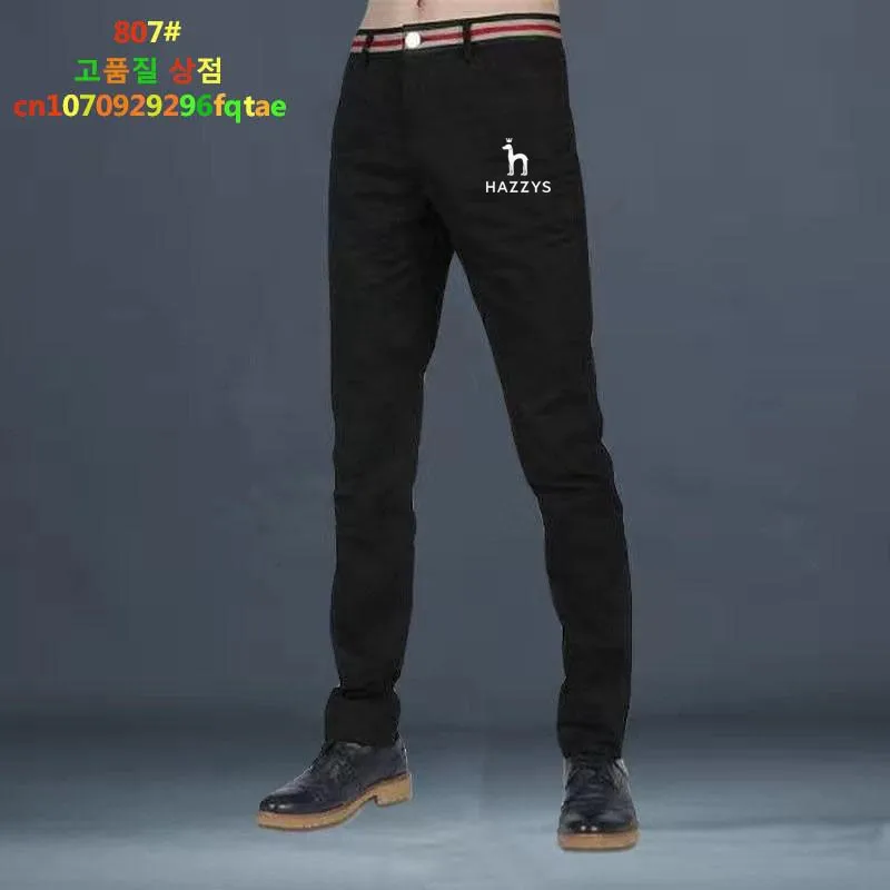 Golf Apparel Men's 2023 Spring and Autumn New High Quality Pants Waist Stripe Golf Pants Casual Men's Straight Leg Pants