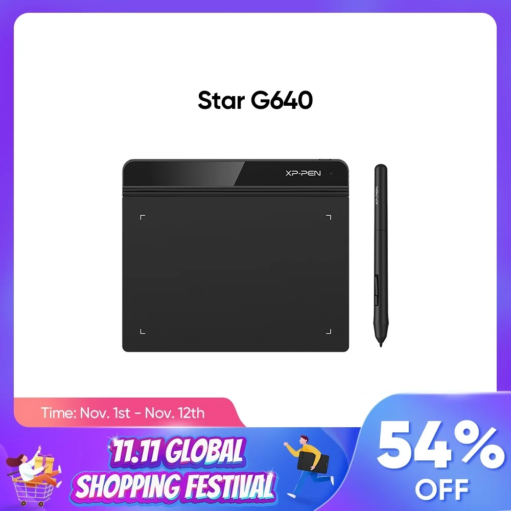 

New Star G640 Graphics Tablet Digital Drawing Tablet for OSU and Animation 8192 Levels Pressure 266RPS for Art Education