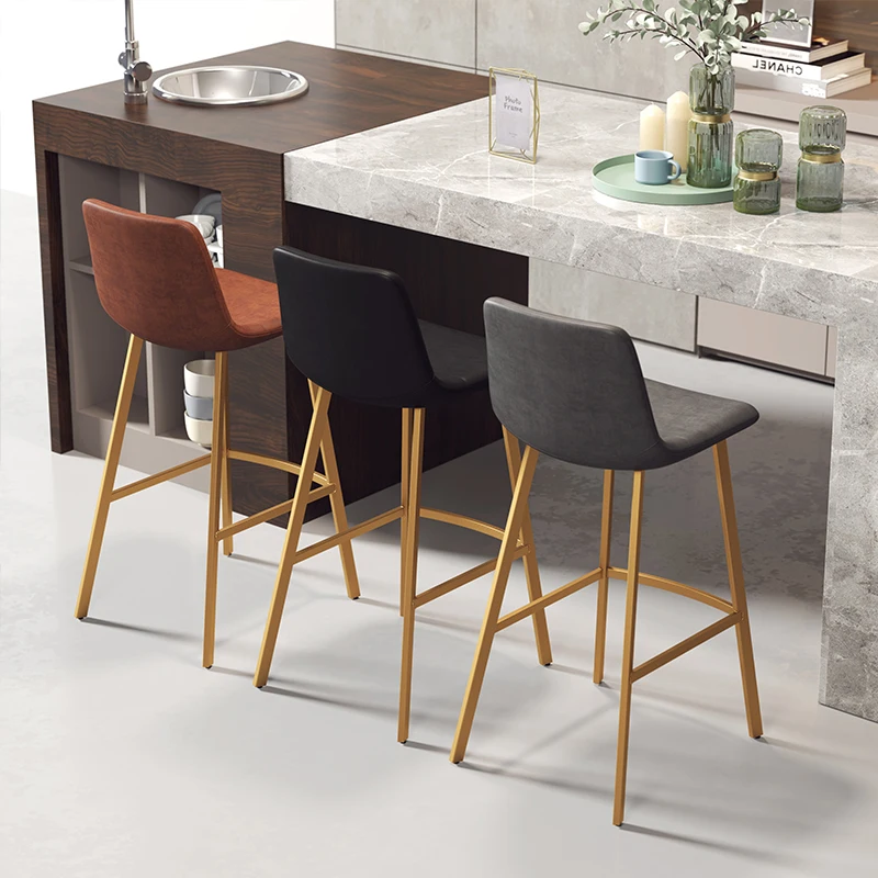 

Soft Nordic Dining Chairs Leather Luxury Individual Relaxing Kitchen Stool Fashionable Sedie Da Pranzo Home Furniture CC50CY