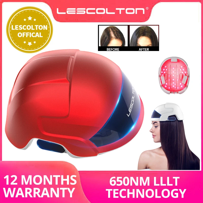 FCC Laser Hair Growth Helmet CE Hair Loss Therapy Stimulate Hair Follicle Regeneration for Men Women with Bald Thin Hair