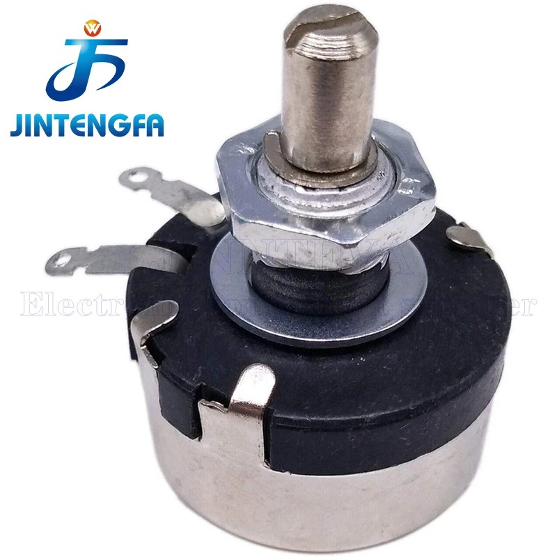 Круглый металлический вал WX110 WX010 1 Вт 22 100 220 470 Ом 1K 2 K 3 4 7 10K 22K контакта 6 мм