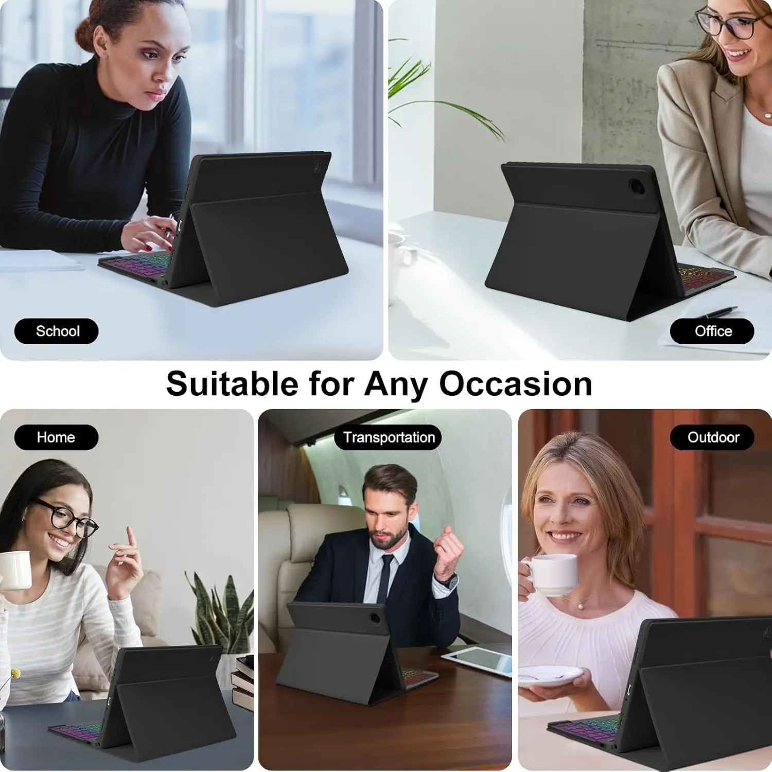 Чехол с круглой кнопкой и клавиатурой для планшета Lenovo Tab P11 Pro Gen2 2022, 11,2 дюйма, съемный чехол для беспроводной клавиатуры с мышью (черный) (art.: 3920cdcf2c6a3) - 3920cdcf2c6a3