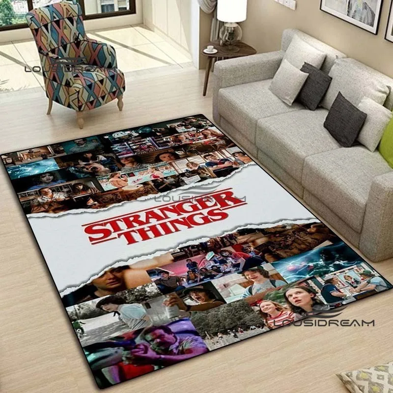 

Stranger Things Rug and Carpet 3D Printing Sci-fi Thriller Home Decoration Living Room Bedroom Entrance Large Area Soft Carpet