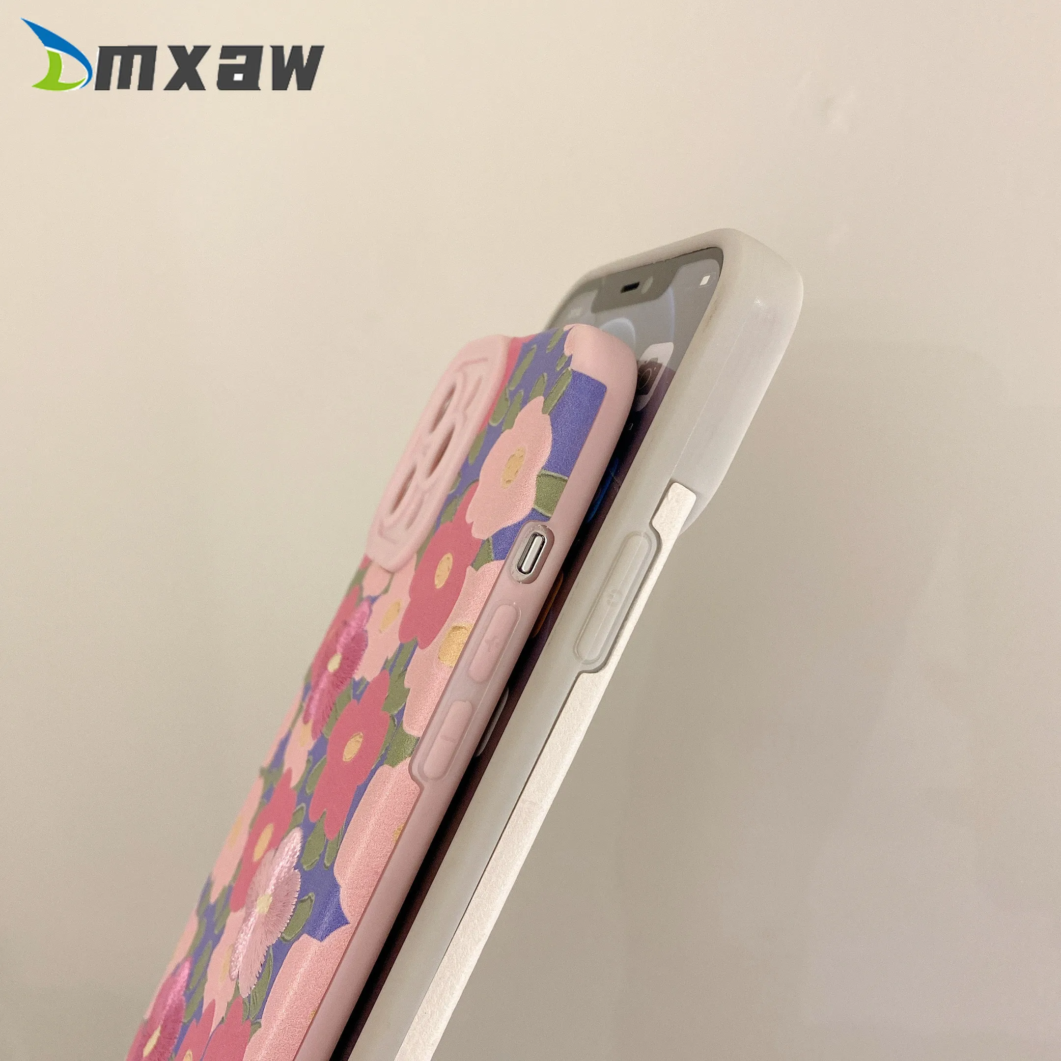 fashion embroidered tulip flower phone case for xiaomi mi 11 lite 10 10s 9 poco f3 redmi k40 k30 k20 note 8 pro soft back cover free global shipping