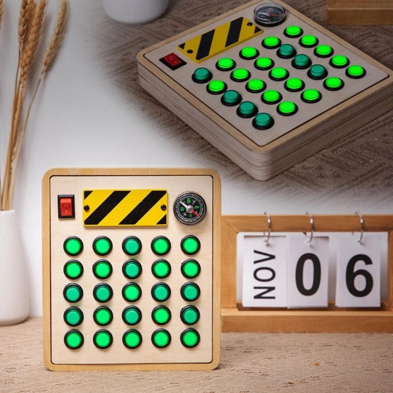 

Игрушка Монтессори, электронная занятая сенсорная доска, игрушечная доска для обучения, доска с переключателем, рождественский подарок для детей