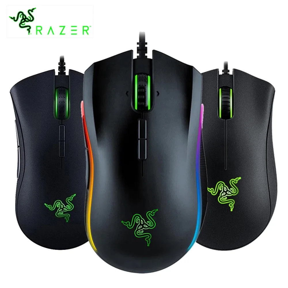 

For Razer Death Adder Essential Gaming Mouse Mice 6400DPI Optical eSports Wired Mouse Laptop PC Gamer Tournament Edition
