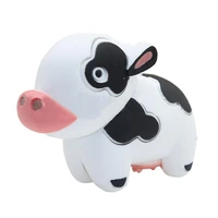 pendant portable cartoon cute dairy cow keychain bag pendant for education