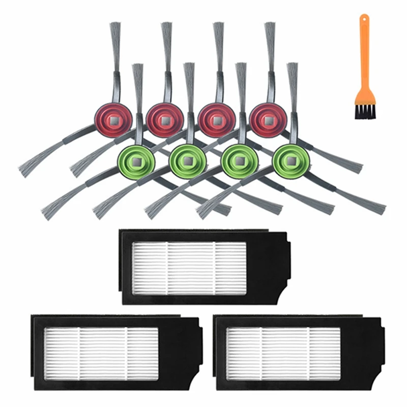 

12 шт., сменные боковые щётки Для Ecovacs X1 TURBO/OMNI Запчасти для робота-пылесоса