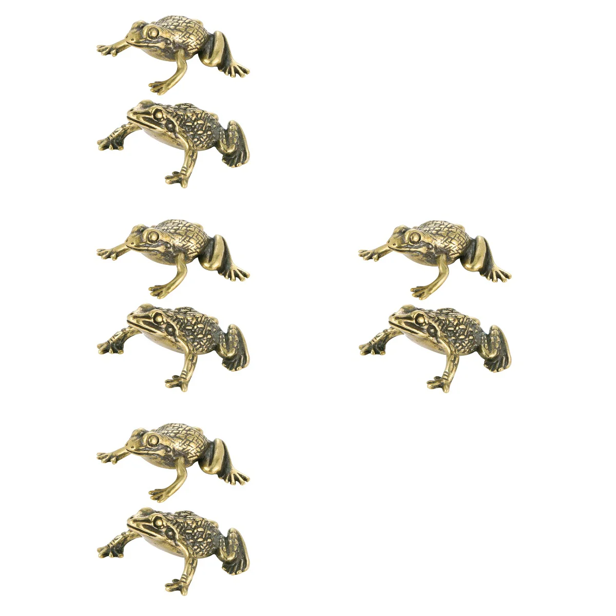 

Statue Toad Brass Frogs Frog Sculpture Figurine Shui Feng Wealth Lucky Decor Statues Money Retro Animal Home Garden Decorations