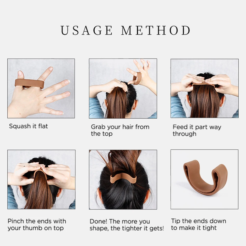Простая эластичная резинка для волос Женский держатель хвоста складные резинки