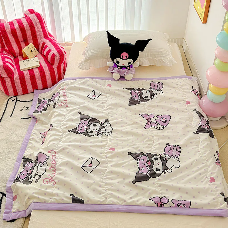 Крутое и мягкое летнее одеяло Hello Kitty машинная стирка воздухопроницаемость