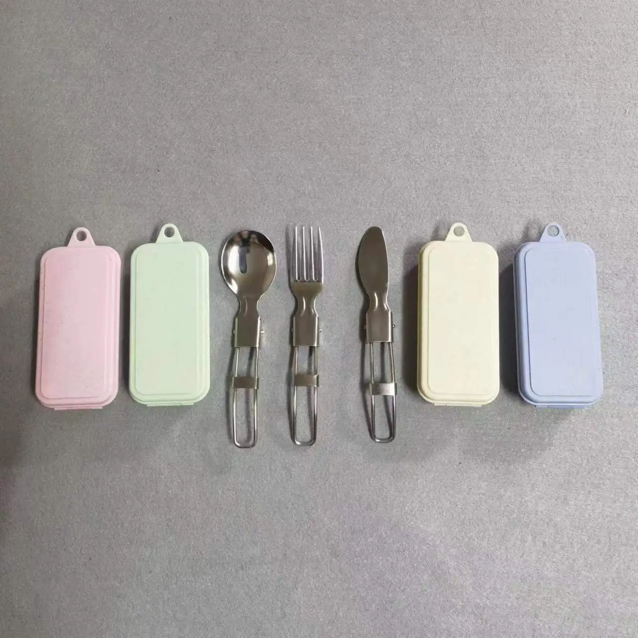 

MachFish 4 шт. посуда для кемпинга на открытом воздухе, чашка из нержавеющей стали для пикника, чашка с сумкой для хранения, складная ручка, чашка ...