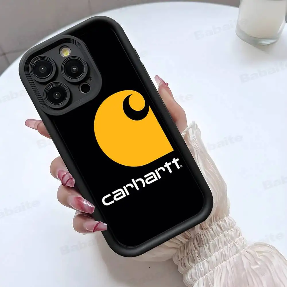 Фото Противоударный чехол-накладка Candy с логотипом Cool C-Carhartt для iPhone 17, 15, 13, 12, 11, 14 Pro Max, X, XR, XS, 16 Plus №4