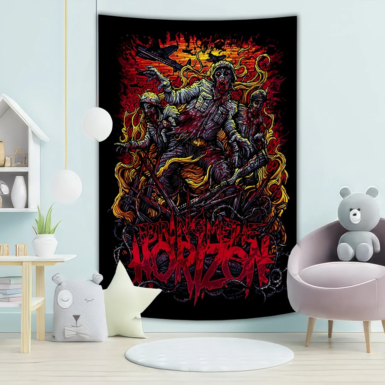 B-Bring M-Me The H-Horizons гобелен Metalcore рок-группа настенный фон для общежития ткань