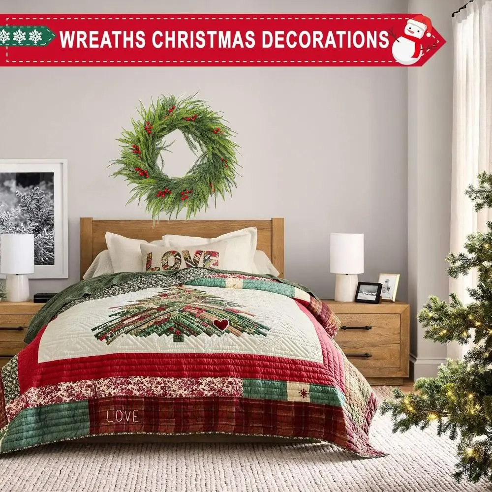 Горячий натуральный рождественский венок мягкие падающие зимние венки