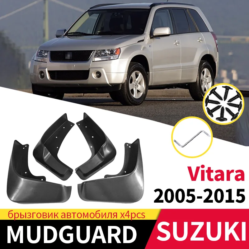 

Брызговики для Suzuki Vitara 2005-2015, брызговики, матовые защитные Брызговики, аксессуары для передних и задних колес автомобиля