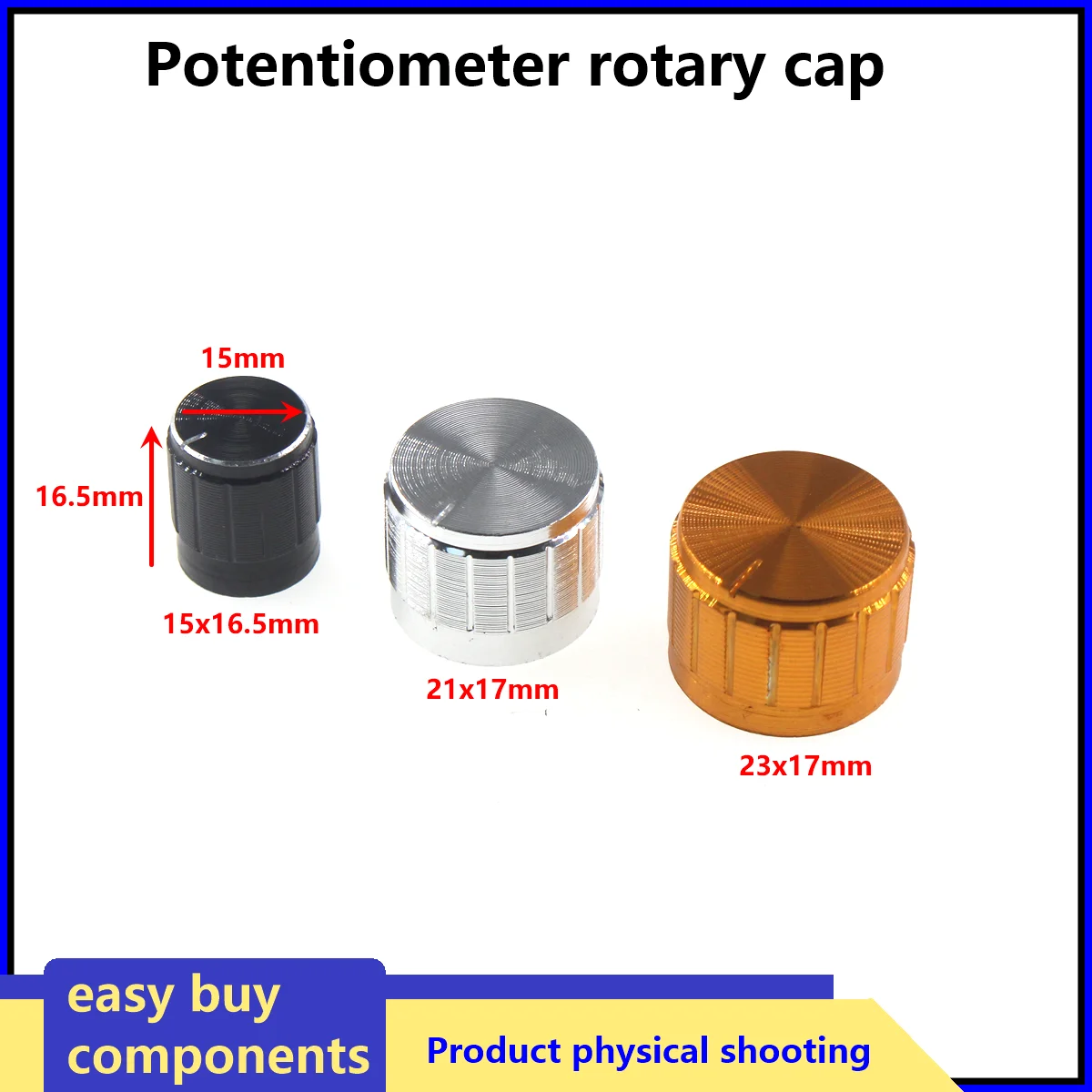 

Ручки потенциометров из алюминия 5 шт