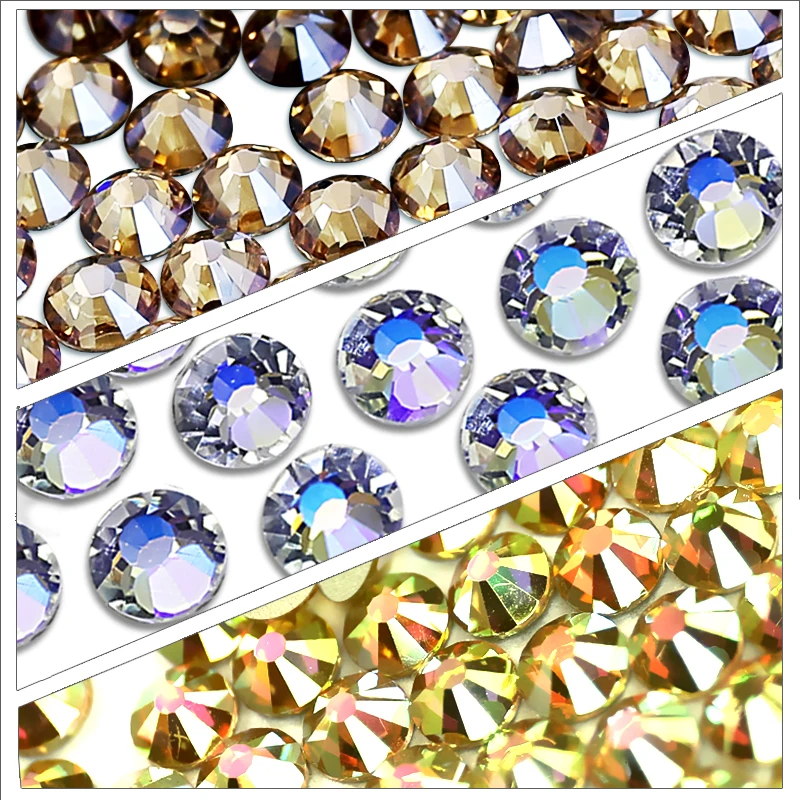 

Новинка, AB Sunshine Moon Night стразы кристаллы, горячая фиксация, искусственное стекло, украшение для всего, для свадьбы своими руками