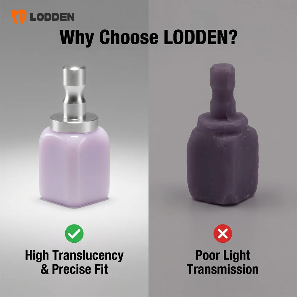 Стоматологические блоки из дисиликата лития Lodden C14B40 CADCAM, стеклокерамические блоки для зуботехнических лабораторий, материал для виниров, коронок, вкладок, накладок (art.: 3920db6afeeb3) - 3920db6afeeb3