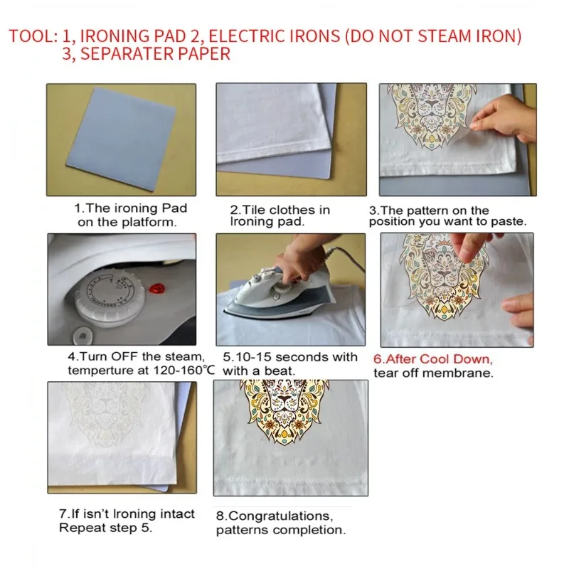 Термонаклейки Poemyi с надписью Iron on