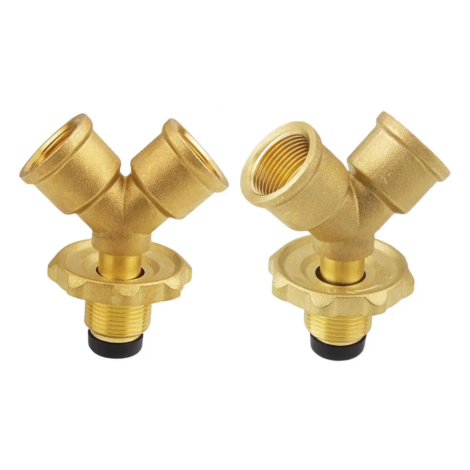 Разветвитель для шланга двойной шланг с отключением 2-ходовой цилиндрический