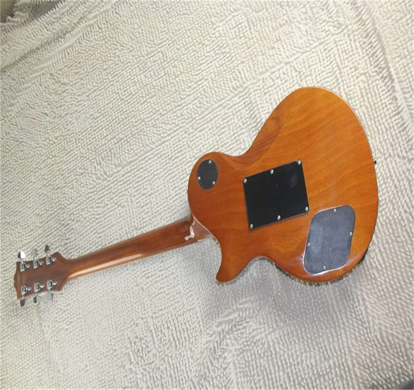 Высококачественная Заводская изготовленная на заказ Золотая электрогитара Les