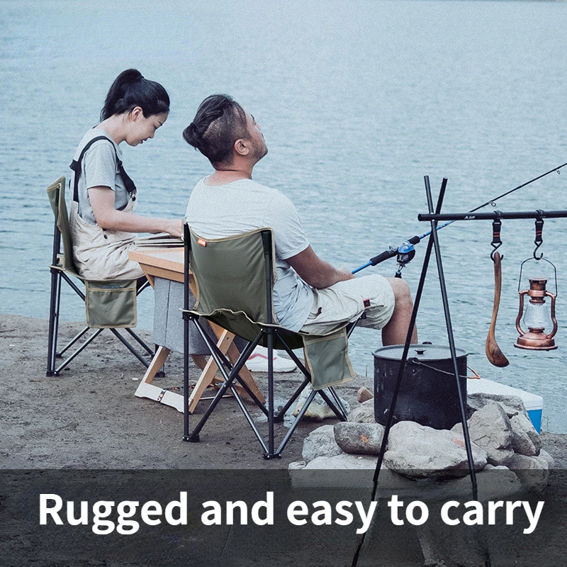 Outdoor folding chair portable ultralight camping fishing stool backrest camp chair art student leisure folding stool enlarge