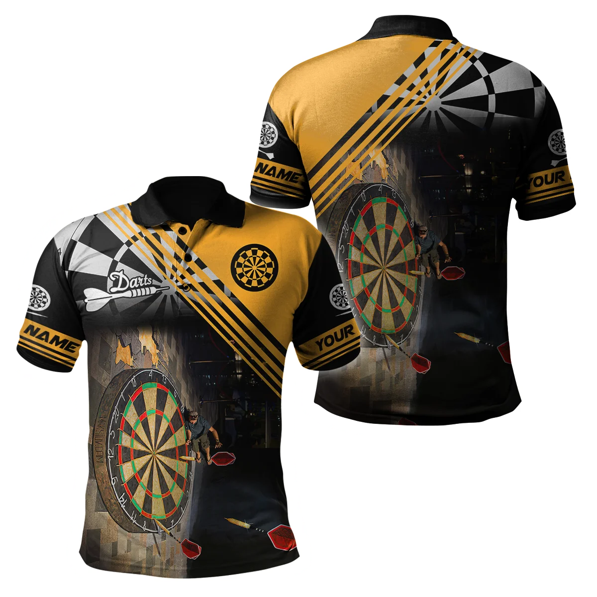 Tessffel NewFashion Sports Darts Beer Club Games 3DPrint Summer Polo Shirts Streetwear Short Sleeves T-Shirts Casual Clothing A1