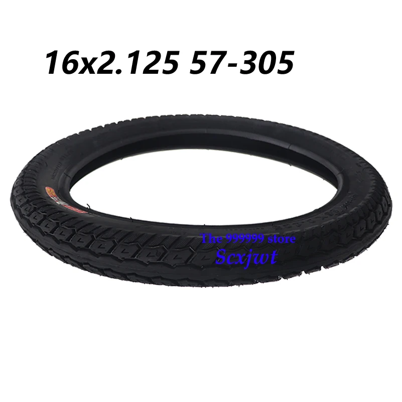 

16x2.125 Tire for Electric Bicycle Motorcycle E-bike 16 Inch CST Inner Outer Tube 57-305 Explosion Proof Wear Resistant Tyre