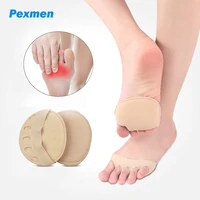 pexmen 2pcsbag five toes forefoot pads women high heels half insoles metatarsal cushions ball of foot care cushion pads