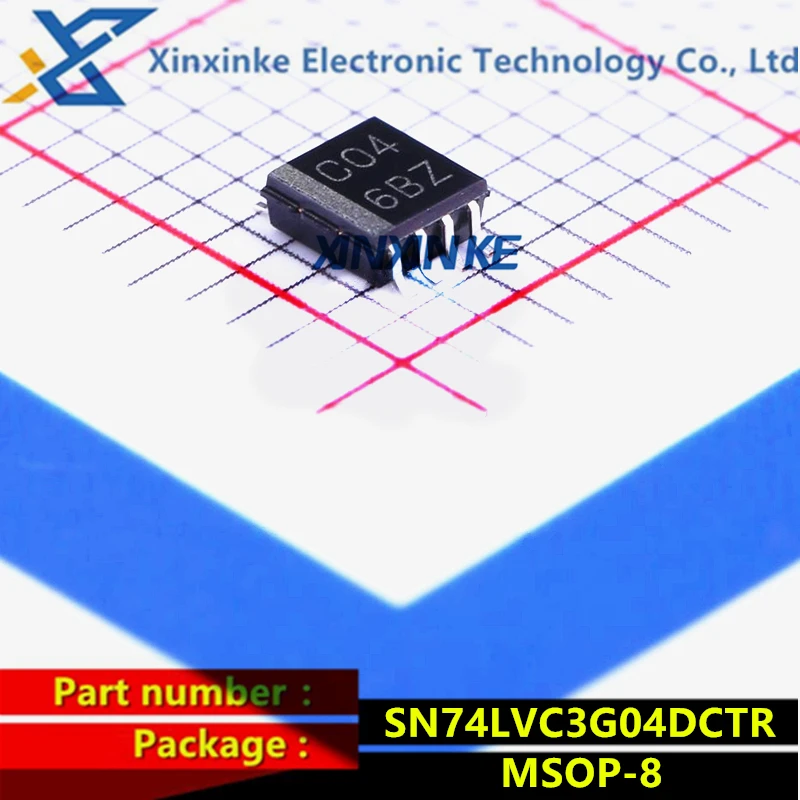 

SN74LVC3G04DCTR Mark:C04 MSOP-8 Inverters Triple Logic ICs 3 Circuit Brand New Original