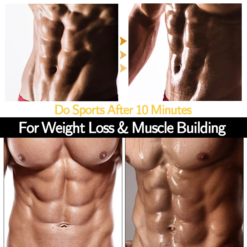 Weight Loss Shirt Sauna Fat Burner Workout Tank Tops Men Body Shaper Waist Trainer Girdle Abdomen Sweat Vest Slimming Underwear