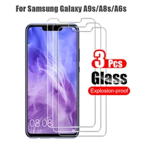 3pcs 9d tempered glass for samsung galaxy a9s a8s a6s a2 core screen protector hd film