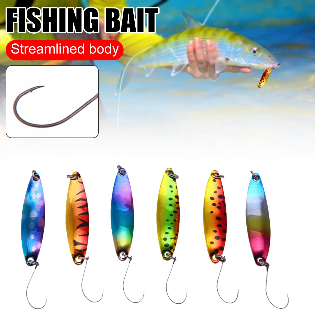 

1PC Fishing Lure Sequin 4cm 3.5g Fishing Spoon Hard Metal Bait Doublesided Color Metal Spinner Bait Freshwater Saltwater Tackle