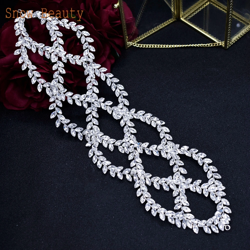 

DZ008 Silver Wedding Headdress Girls Headpieces Crystal Women Hair Jewelry Handmade Bridal Tiaras Headbands Headdress Ornaments