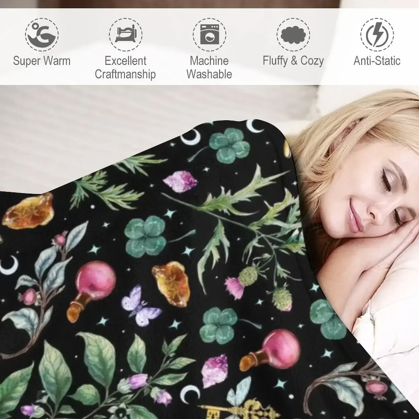 Волшебный узор ведьмы. Ночной козырек Волфыbane. Одеяло для декоративного дивана