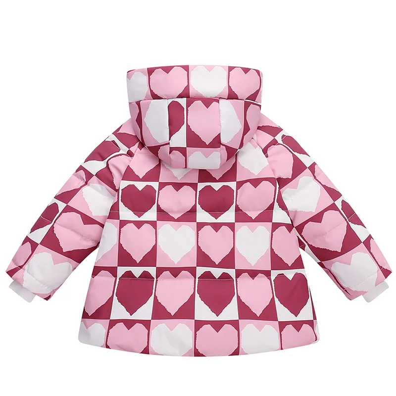 

2022 European autumn and winter new children's thick coat Girls pink fashion down jacket Kids warm & waterproof duck down coat