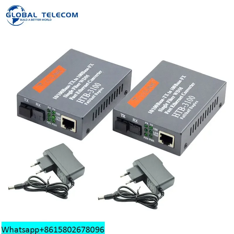 Ethernet-медиа-конвертер 2 порта 4 RJ45 A/B