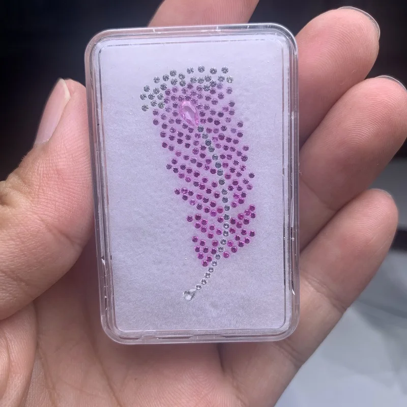 

Pirmiana Fashion Brooch Design Pink and White Sapphire Loose Gemstones