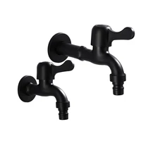 stainless steel washing machine faucet mop pool tap black laundry utility room sink bibcock cold water tap for outdoor garden