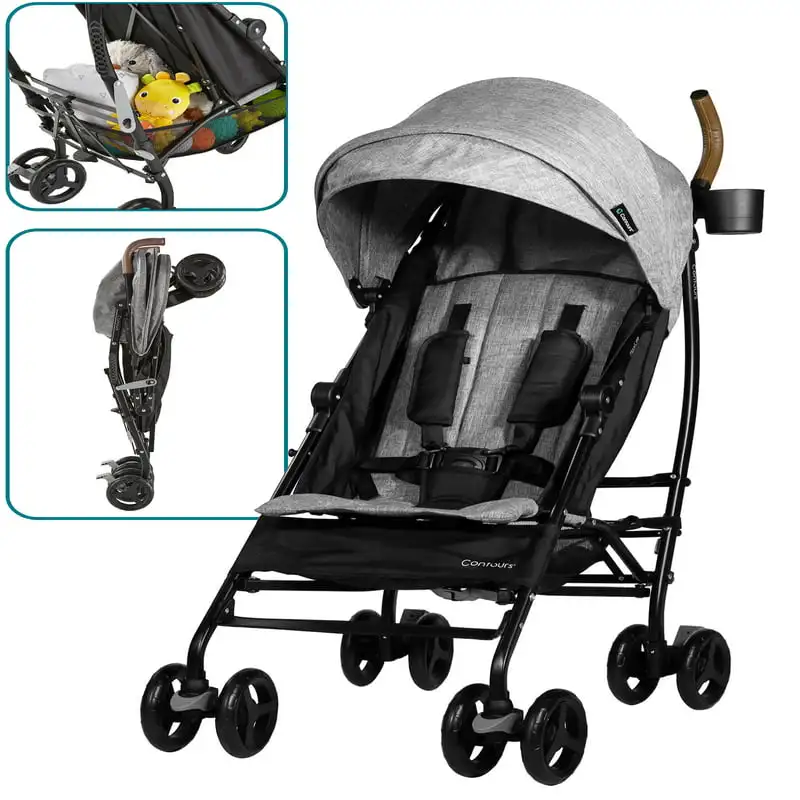 

MaxLite Travel Stroller, Lightweight Stroller, Grey