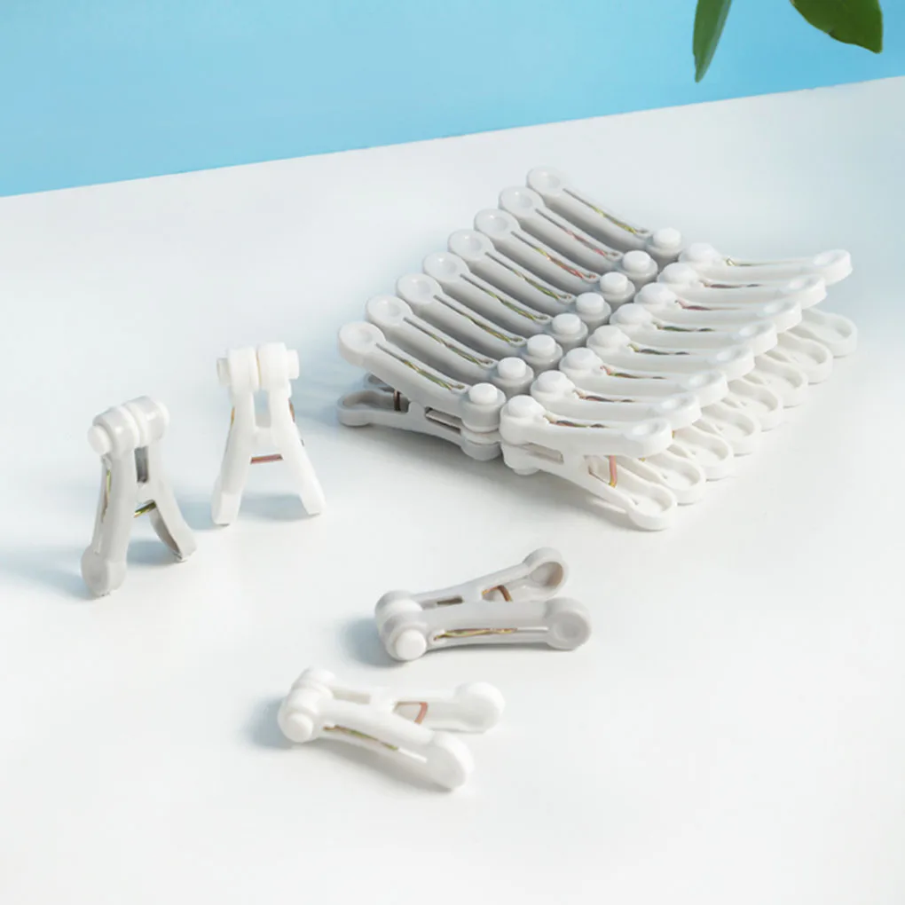 

16pcs Non-marking Anti-wind Clips Household Clothes Qiult Clips Multifunctional Laundry Hanging Pegs Clothespin Accessories
