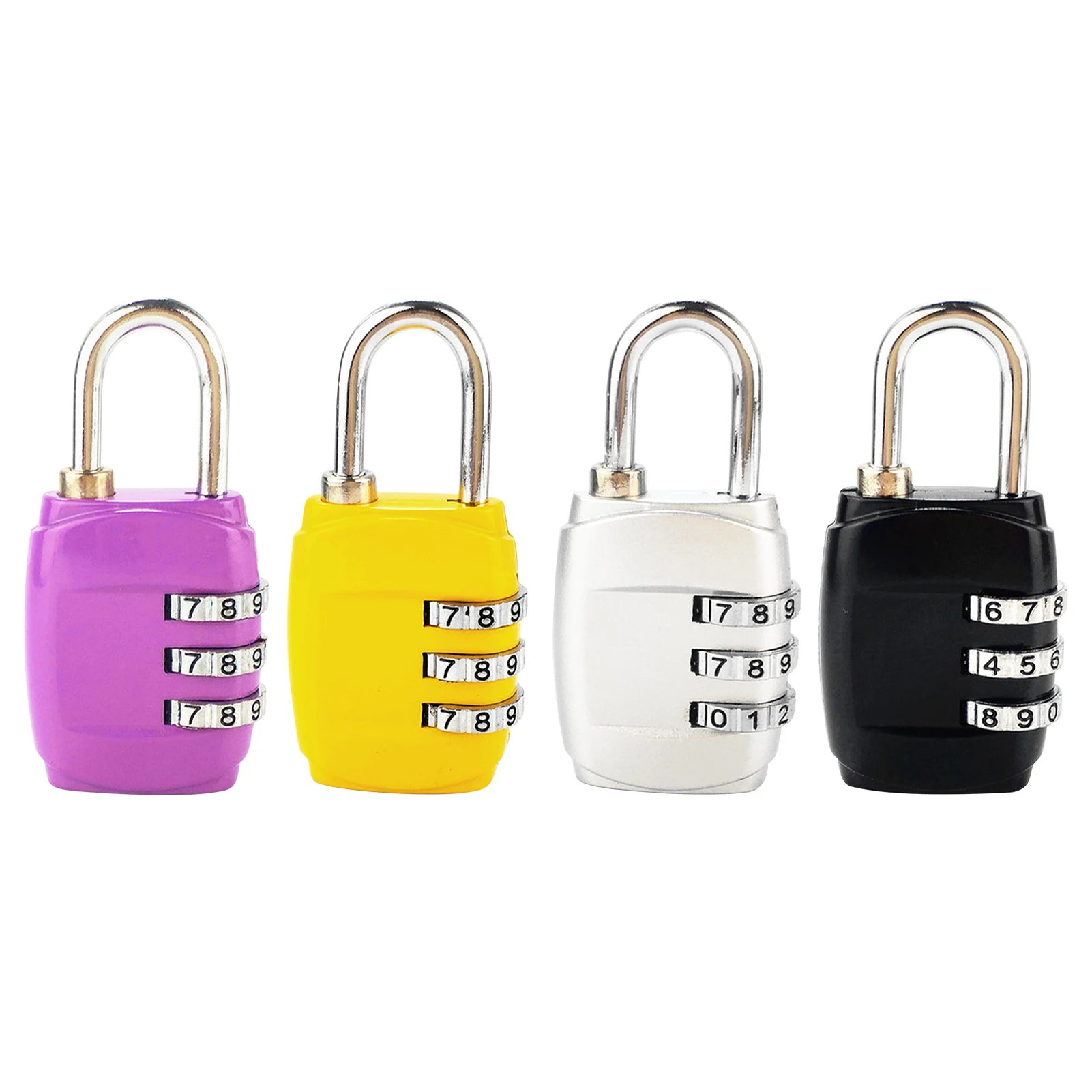 

6pcs Anti Theft Password Fence Gate Combination Padlock 3 Digit Travel Bag Zinc Alloy Security Cabinet Luggage Lock Gym Home