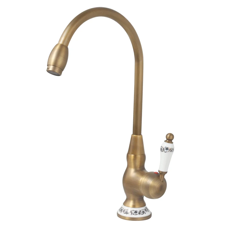 Кухонный смеситель с одной ручкой и высокой дугой кран из нержавеющей стали