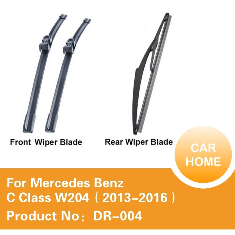 

Передние и задние щетки стеклоочистителя для Mercedes C Class W204 2013 2014 2015 2016, лобовое стекло, силиконовые резиновые автомобильные аксессуары