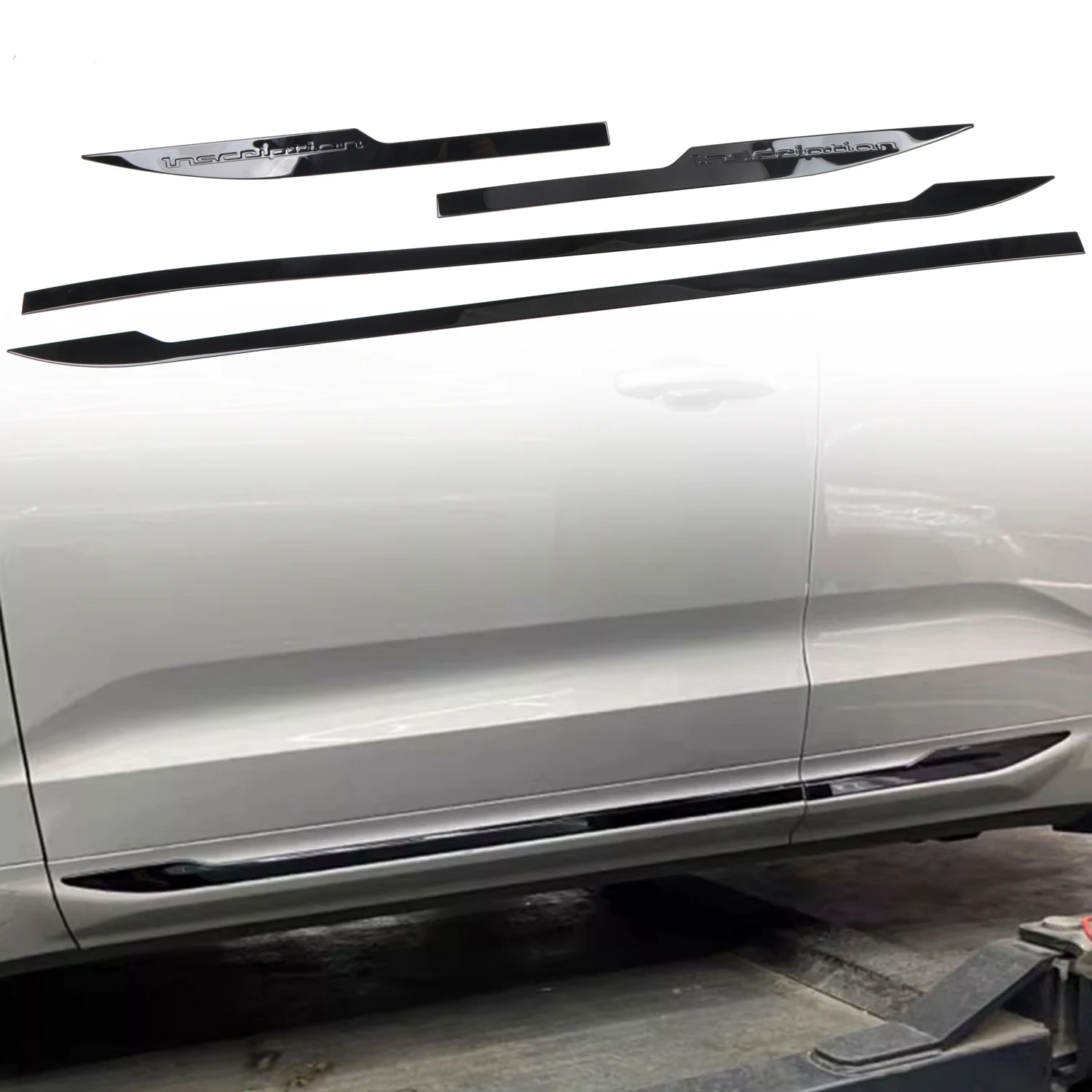 

Подходит для Volvo XC60 2018-2023, черные молдинговые полоски для боковой двери из нержавеющей стали, накладка, 4 шт.